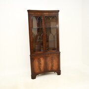 Antique Georgian Style Mahogany Corner Cabinet