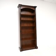 Antique Georgian Style Mahogany Open Bookcase