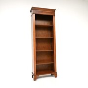 Antique Georgian Style Walnut Open Bookcase