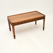 Antique Georgian Style Yew Wood Coffee Table