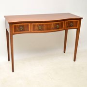 Antique Inlaid Mahogany Console Table