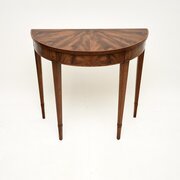 Antique Inlaid Mahogany Console Table
