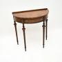 Antique Inlaid Walnut Console Table