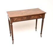 Antique Inlaid Walnut Writing / Side Table