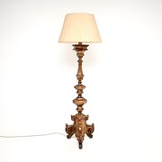 Antique Italian Renaissance Style Gilt Wood Lamp