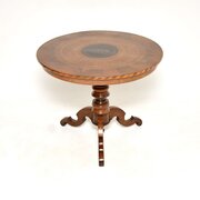 Antique Italian Sorrento Marquetry Dining Table