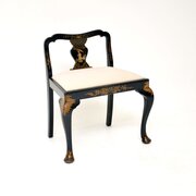 Antique Lacquered Chinoiserie Stool