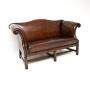 Antique Leather Hump Back Sofa
