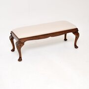Antique Mahogany Foot Stool / Bench