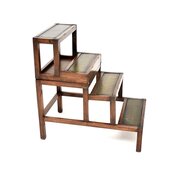 Antique Mahogany Metamorphic Table / Library Steps