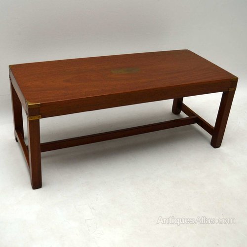 Antiques Atlas Antique Mahogany Military Campaign Coffee Table