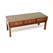 Antique Mahogany Military Campaign Coffee Table