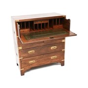 Antique Mahogany Military Campaign Secretaire