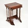 Antique Mahogany Nest of Three Tables