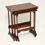 Antique Mahogany Nest of Three Tables