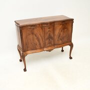 Antique Mahogany Serpentine Cabinet