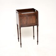 Antique Mahogany Side Cabinet On Legs