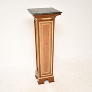 Antique Marble Top Pedestal Column