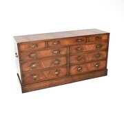 Antique Military Campaign Style Chest Of Drawers