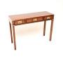 Antique Military Campaign Style Yew Console Table