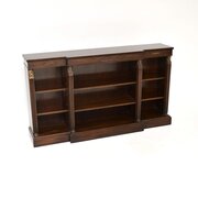 Antique Neoclassical Style Mahogany Open Bookcase