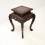 Antique Oriental Carved Wood Plant Stand Table