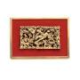 Antique Oriental Carved Wood and Gilt Panel