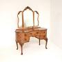 Antique Queen Anne Style Walnut Dressing Table
