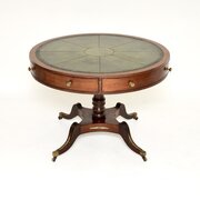 Antique Regency Period Mahogany Leather Top Table