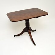 Antique Regency Period Mahogany Tilt Top Table
