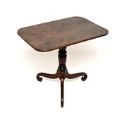 Antique Regency Period Mahogany Tilt Top Table