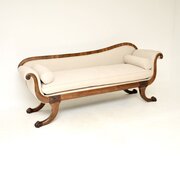 Antique Regency Period Rosewood Chaise Longue