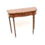 Antique Regency Style Burr Walnut Console Table