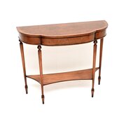 Antique Regency Style Burr Walnut Console Table