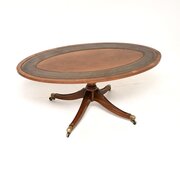 Antique Regency Style Leather Top Coffee Table
