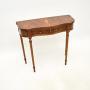 Antique Regency Style Yew Wood Console Table