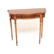Antique Regency Style Yew Wood Console Table