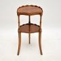 Antique Regency Style Yew Wood Side Table