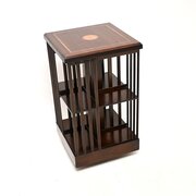 Antique Sheraton Style Inlaid Mahogany Bookcase