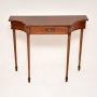  Sheraton Style Inlaid Mahogany Console Table
