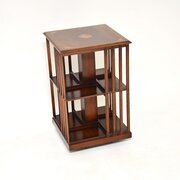 Antique Sheraton Style Mahogany Revolving Bookcase