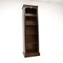 Antique Slim Mahogany Open Bookcase