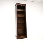 Antique Slim Mahogany Open Bookcase
