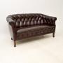 Antique Swedish Leather Sofa