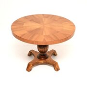 Antique Swedish Walnut And Birch Coffee Table