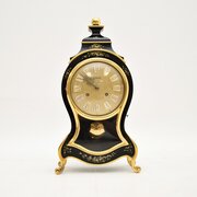 Antique Swiss Hand Painted Wall Clock By Le Castel