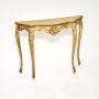 Antique Venetian Parcel Gilt Console Table