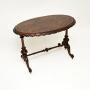 Antique Victorian Burr Walnut Side Table