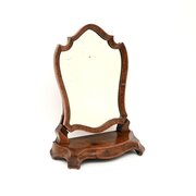 Antique Victorian Burr Walnut Vanity Mirror