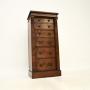 Antique Victorian Burr Walnut Wellington Chest